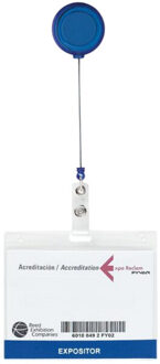 Lades badgehouder Blauw - One size