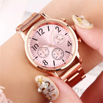 Ladies High-end Quartz Watch Stainless Steel Luminous Dial Leisure Watch Elegant Dial Luxury Ring Quartz Luxurious wristwatches