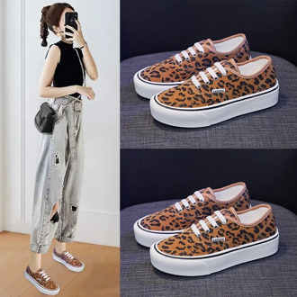 ladies shoes canvas Women Sneakers Tenis Feminino Canvas Shoes Star Leopard Print Trainers Walking Shoes Woman Chaussure Femme
