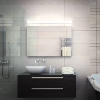 Lado - LED spiegellamp, 90cm chroom, gesatineerd