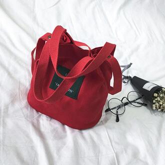 Lady Bolsa Feminina Canvas Messenger bag Enkele Schoudertas Crossbody Vrouwen Meisjes tas Vrouwelijke Strand tassen Bolsos Mujer #25 rood