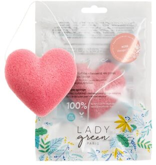 Lady Green Konjac gezichtspons Rose - 1 stuk - 1 spons