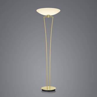 Lady LED uplighter vloerlamp, ZigBee, messing mat messing, opaalwit