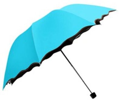 Lady Prinses Magische Bloemen Dome Parasol Zon/Regen Opvouwbare Paraplu Prain Vrouwen Transparante Paraplu Knokkels Voor Vrouwen licht groen