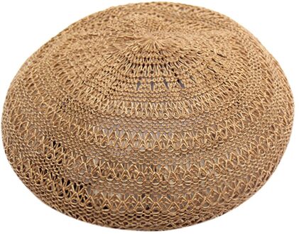 Lady Vrouwen Beret Beanie Klassieke Stijl Hollow Baret Hoed Britse Stijl Winter Zachte Effen Kleur Baret Hoeden khaki