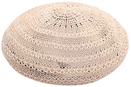 Lady Vrouwen Beret Beanie Klassieke Stijl Hollow Baret Hoed Britse Stijl Winter Zachte Effen Kleur Baret Hoeden roze