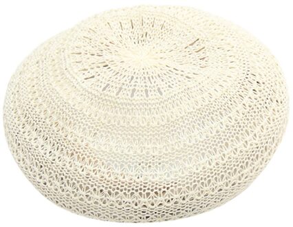 Lady Vrouwen Beret Beanie Klassieke Stijl Hollow Baret Hoed Britse Stijl Winter Zachte Effen Kleur Baret Hoeden wit