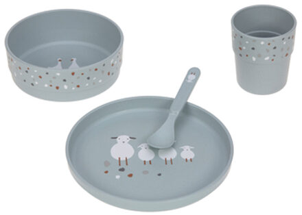 Lässig Kinderservies set - Tiny Farmer Sheep/Goose blue Multikleur