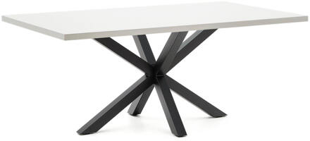 LaForma Eettafel Argo 200x100 cm - zwart/wit - 200x100x75cm