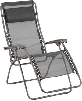 Lafuma Relaxstoel Campingstoel Relax Rsxa - Staal - Zwart - Verstelbaar - 67x17x98cm
