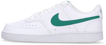 Lage Court Vision Sneaker Wit/Groen Nike , White , Heren - 46 Eu,42 Eu,45 Eu,44 1/2 Eu,44 Eu,38 1/2 Eu,43 Eu,39 Eu,40 EU