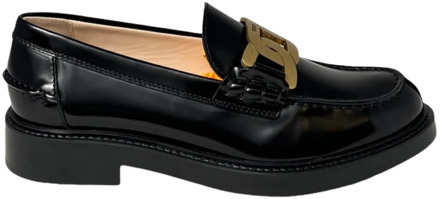Lage Ketting Loafers Tod's , Black , Dames - 41 EU