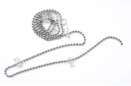 Lage Ketting Voor 89mm Verticale Lamellen Verchroomd 3,2m