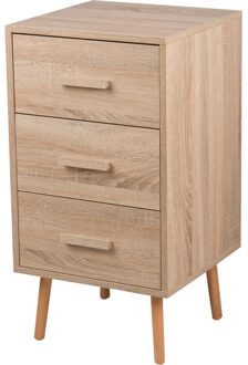 Lage ladekast met 3 lades 40x40x75,5cm