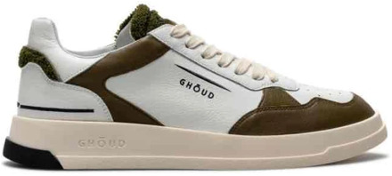 Lage Leren/Spons Sneakers Ghoud , White , Heren - 39 Eu,45 Eu,40 Eu,44 Eu,43 EU