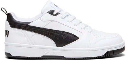 Lage Rebound V6 Sneakers Wit-Zwart Puma , White , Heren - 43 Eu,42 EU