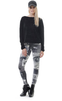 Lage rug top Zwart - S