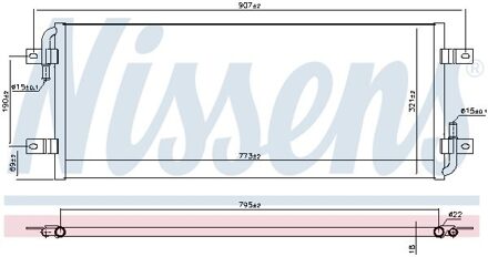Lage temperatuurkoeler, intercooler 606912