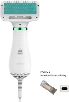 Lage Tempratuur & Noise Huisdier Droger Hond Grooming Kam Pet Kat Föhn Gooming Kam Dierlijke Grooming Droger Kat Haar droger En Kam US plug Eco