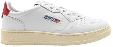 Lage Top Leren Sneakers Autry , White , Heren - 45 EU