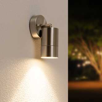 Lago LED Wandlamp Zilver IP44 voor binnen en buiten