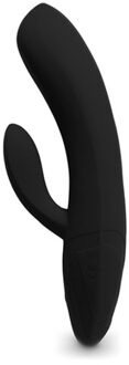 Laid V.1 Silicone Rabbit Vibrator USB-Oplaadbaar Zwart - GEEN