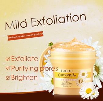 LAIKOU Facial Exfoliator Camomile Germany Face Cream Whitening Gel Skin Care Moisturize Cleanser Vitamin Collagen Exfoliating