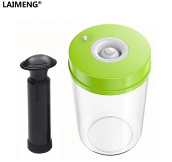 LAIMENG High Quality Plastic Vacuum Sealer Canister Large Capacity 2200ml Vacuum Container For Marinating S170