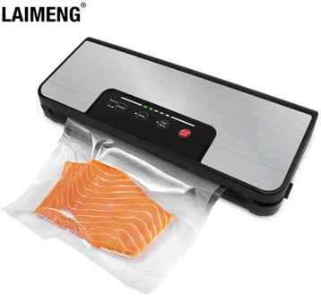 LAIMENG Vacuum Sealer with Roll Holder Pulse Function Sous Vide Vacuum Packing Machine For Food Storage Packer Vacuum Bags S285
