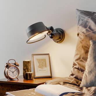 Lak L1000 scharnier-wandlamp mat-grijs grijs mat