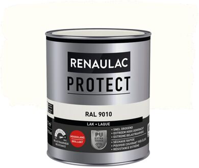 Lak Protect - Hoogglans - Zuiver Wit Ral 9010 - 750ml