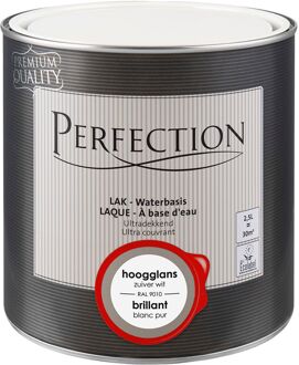 Lak Ultradekkend Hoogglans Zuiver Wit Ral 9010 2,5l