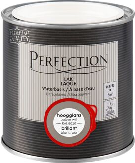 Lak Ultradekkend Hoogglans Zuiver Wit Ral 9010 375ml