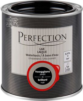 Lak Ultradekkend Hoogglans Zwart 375ml