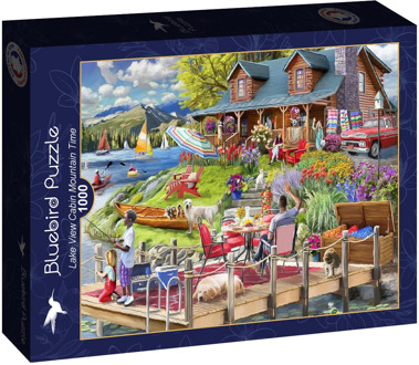 Lake View Cabin Mountain Time Puzzel (1000 stukjes)