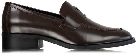 Lakleren loafers Crystal  donkerbruin - 37,38,41,