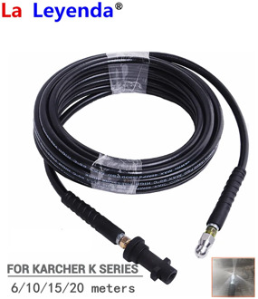 LaLeyenda 6M 10M 15M 20M Pressure Washer Extension Hose for Karcher K2-K7 Car Wash Cord Pipe Foamer Cleaning Tools 40MPa 5800psi