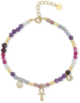 Lalil 925 Sterling Zilveren Armband Veelkleurig - One Size