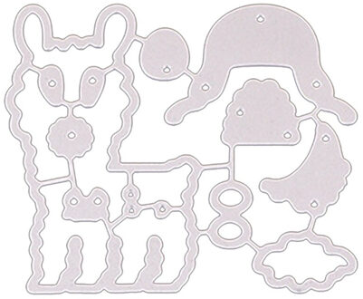 Lama Ambachtelijke Metalen Stansmessen Mooie Alpaca Stencils Sterft Voor Scrapbooking Album Papier Card Craft Embossing Die Cuts