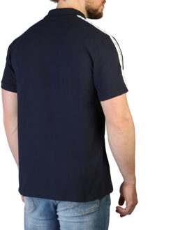 Lamborghini Polo Shirt Korte Mouw Tape Detail - maat S Navy