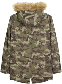 Lambretta Camouflage Parka Heren (Kaki Groen) - XL