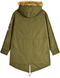 Lambretta Canvas heren parka (Kaki Groen) - 2XL
