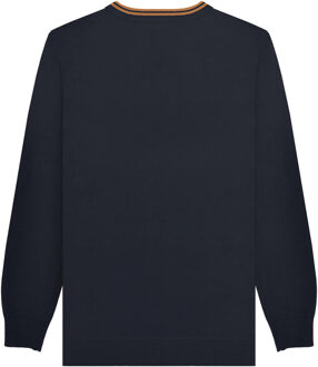 Lambretta Gebreide punttrui heren (Marine/Tabak) Navy - XL