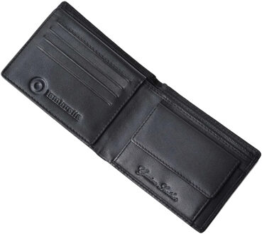 Lambretta Gestanste Leren Portemonnee (Zwart) - One Size