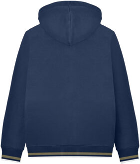 Lambretta Heren AW24 Volledige Rits Hoodie (Marineblauw/Kaki Groen) - maat M Navy