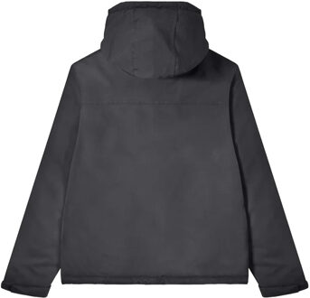 Lambretta Heren AW25 Gewatteerd jack met capuchon (Zwart)