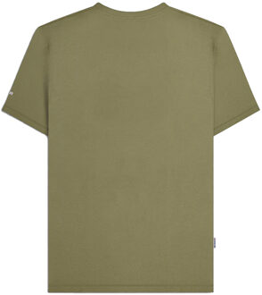 Lambretta Heren AW25 Track T-Shirt (Khaki Groen) - maat L Kaki