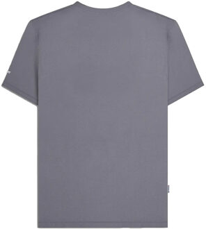 Lambretta Heren Badge Groot & Lang T-Shirt (Strijkijzer) Grijs - 3XL