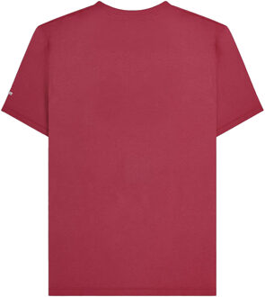 Lambretta Heren Box Logo T-shirt (Bourgondië) Bourgogne - 4XL