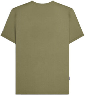 Lambretta Heren Box Logo T-shirt (Kaki Groen) - maat L